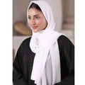 Plain Georgette - White