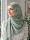 Plain Georgette - Mint Green