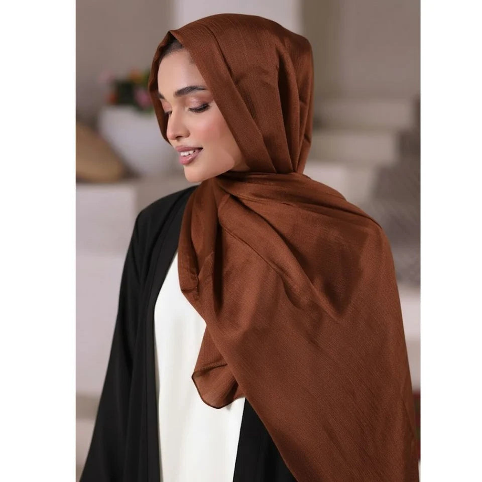 Crinkle Silk-Brown